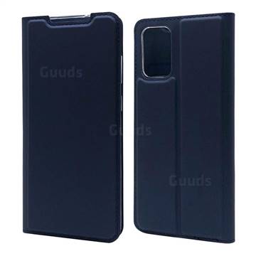 Ultra Slim Card Magnetic Automatic Suction Leather Wallet Case for Samsung Galaxy S20 Plus / S11 - Royal Blue