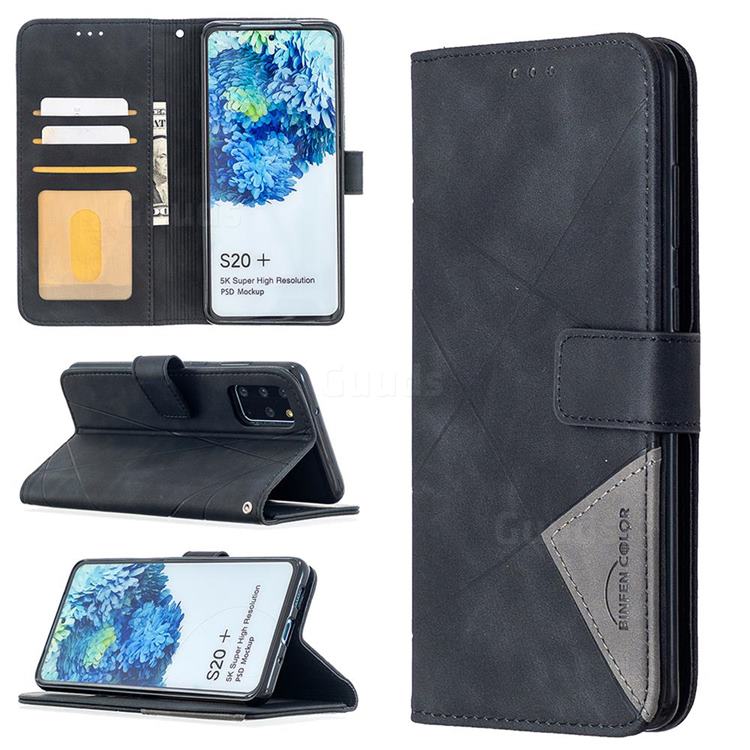 Binfen Color BF05 Prismatic Slim Wallet Flip Cover for Samsung Galaxy S20 Plus / S11 - Black