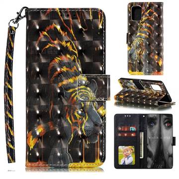 Tiger Totem 3D Painted Leather Phone Wallet Case for Samsung Galaxy S20 Plus