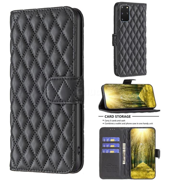 Binfen Color BF-14 Fragrance Protective Wallet Flip Cover for Samsung Galaxy S20 Plus - Black