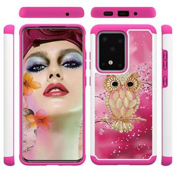 Seashell Cat Shock Absorbing Hybrid Defender Rugged Phone Case Cover for Samsung Galaxy S20 Ultra / S11 Plus