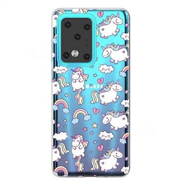 Bobby Pony Super Clear Soft TPU Back Cover for Samsung Galaxy S20 Ultra / S11 Plus