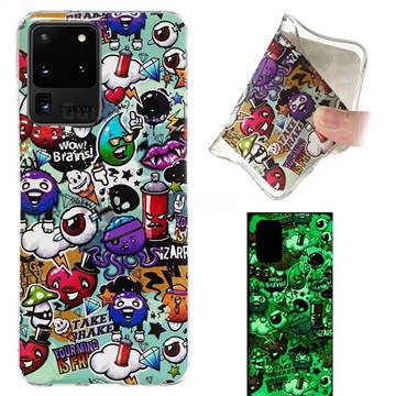 Trash Noctilucent Soft TPU Back Cover for Samsung Galaxy S20 Ultra / S11 Plus