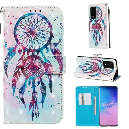 ColorDrops Wind Chimes 3D Painted Leather Wallet Case for Samsung Galaxy S20 Ultra / S11 Plus