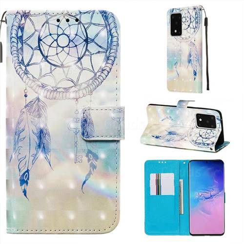 Fantasy Campanula 3D Painted Leather Wallet Case for Samsung Galaxy S20 Ultra / S11 Plus