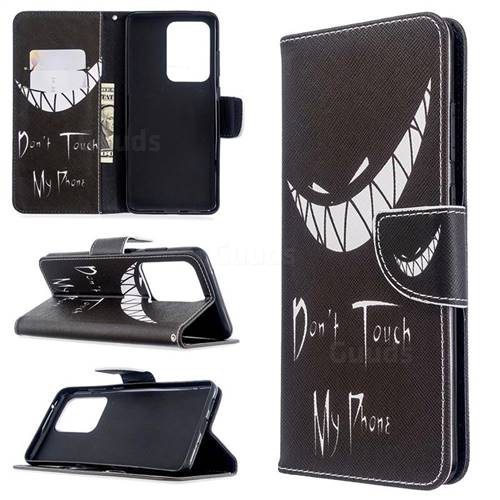Crooked Grin Leather Wallet Case for Samsung Galaxy S20 Ultra / S11 Plus