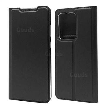 Ultra Slim Card Magnetic Automatic Suction Leather Wallet Case for Samsung Galaxy S20 Ultra / S11 Plus - Star Grey