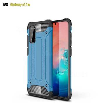 King Kong Armor Premium Shockproof Dual Layer Rugged Hard Cover for Samsung Galaxy S20 / S11e - Sky Blue