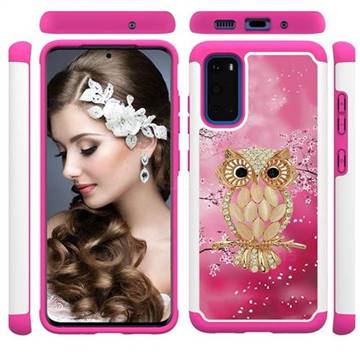 Seashell Cat Shock Absorbing Hybrid Defender Rugged Phone Case Cover for Samsung Galaxy S20 / S11e