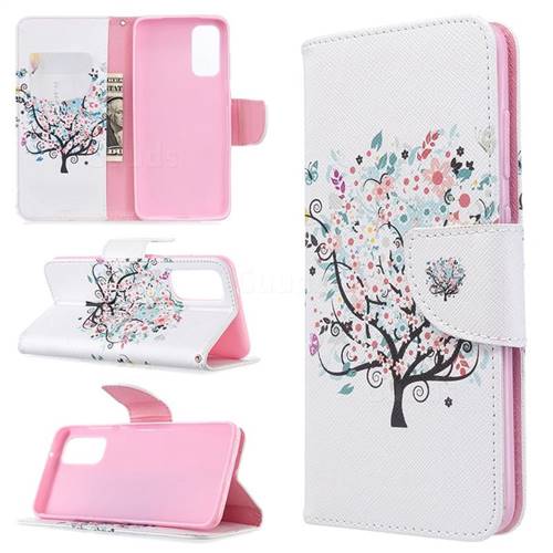 Colorful Tree Leather Wallet Case for Samsung Galaxy S20 / S11e