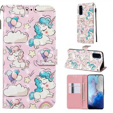 Angel Pony 3D Painted Leather Wallet Case for Samsung Galaxy S20 / S11e