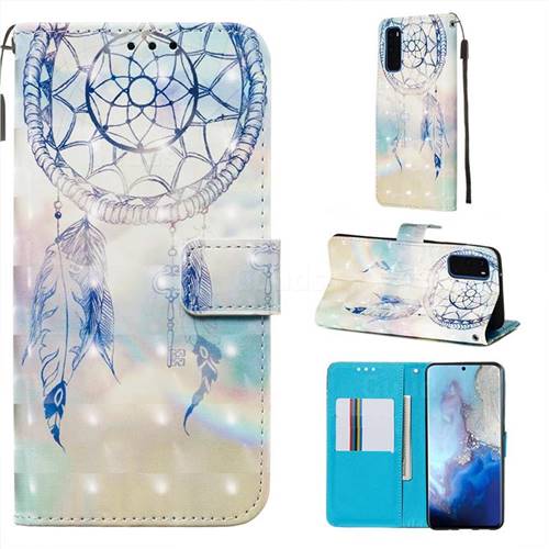 Fantasy Campanula 3D Painted Leather Wallet Case for Samsung Galaxy S20 / S11e