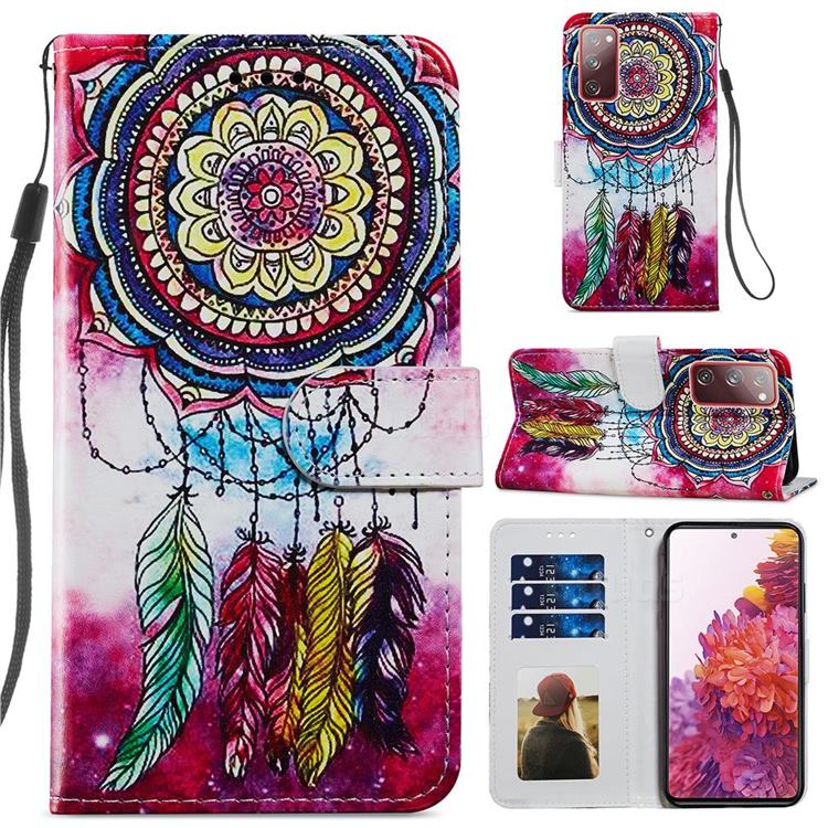 Dreamcatcher Smooth Leather Phone Wallet Case for Samsung Galaxy S20 FE / S20 Lite