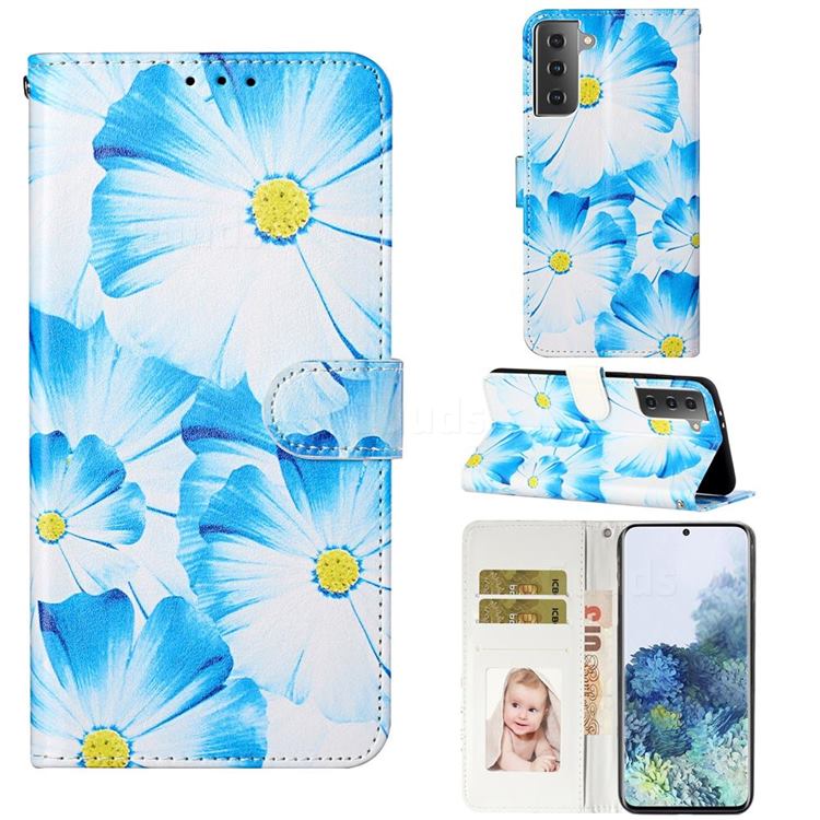 Orchid Flower PU Leather Wallet Case for Samsung Galaxy S21 / Galaxy S30