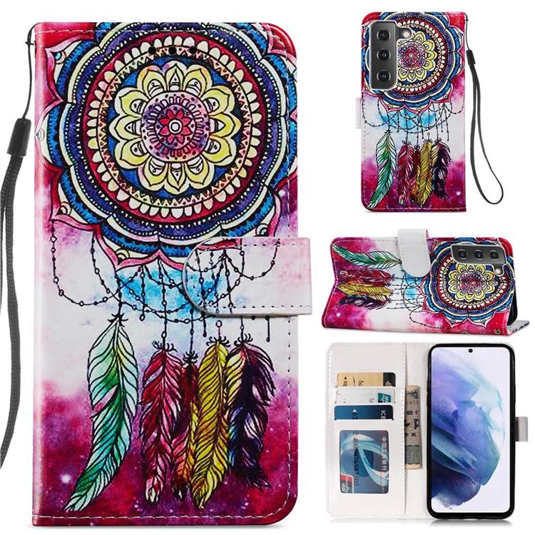 Dreamcatcher Smooth Leather Phone Wallet Case for Samsung Galaxy S21 FE