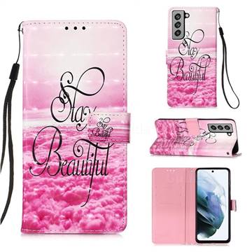 Beautiful 3D Painted Leather Wallet Case for Samsung Galaxy S21 FE