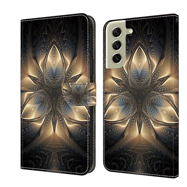Resplendent Mandala Crystal PU Leather Protective Wallet Case Cover for Samsung Galaxy S21 FE