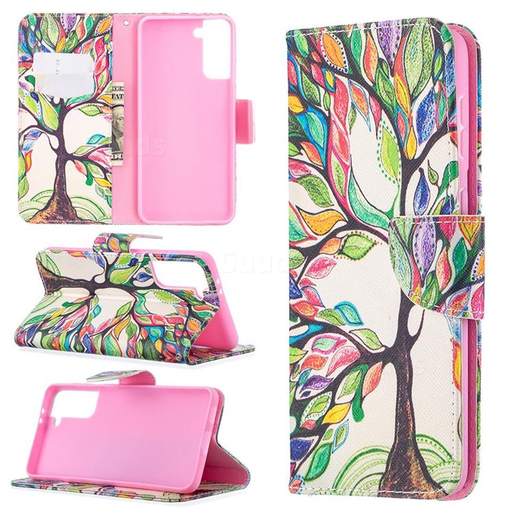 The Tree of Life Leather Wallet Case for Samsung Galaxy S21 Plus