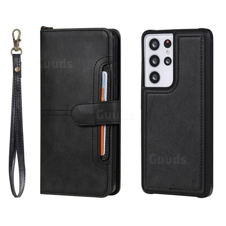 Retro Multi-functional Detachable Leather Wallet Phone Case for