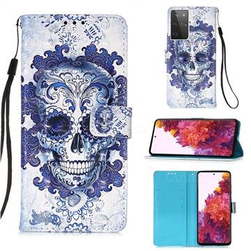 Cloud Kito 3D Painted Leather Wallet Case for Samsung Galaxy S21 Ultra