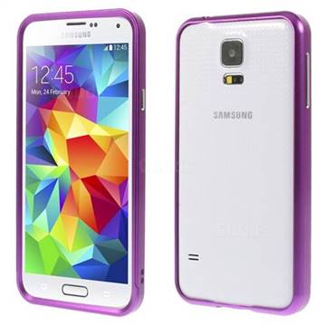 Sliding Aluminum Metal Bumper for Samsung Galaxy S5 G900 - Purple