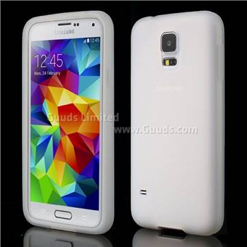 Soft Silicone Case for Samsung Galaxy S5 G900 - White
