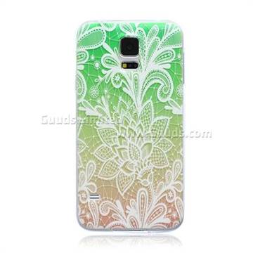 Gradient Rose Painted Ultra Slim TPU Back Cover for Samsung Galaxy S5 G900