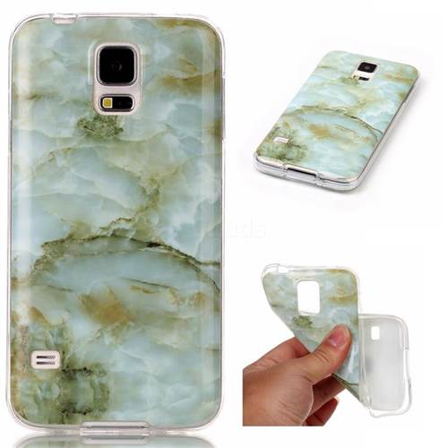 Jade Green Soft TPU Marble Pattern Case for Samsung Galaxy S5