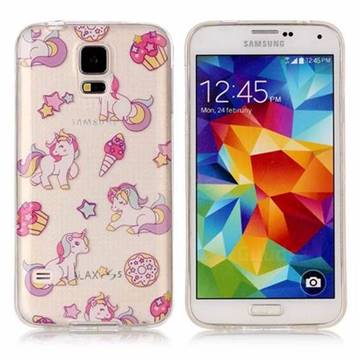 Unicorn Super Clear Soft TPU Back Cover for Samsung Galaxy S5 G900