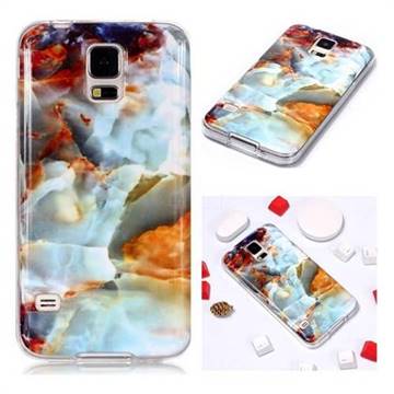 Fire Cloud Soft TPU Marble Pattern Phone Case for Samsung Galaxy S5 G900