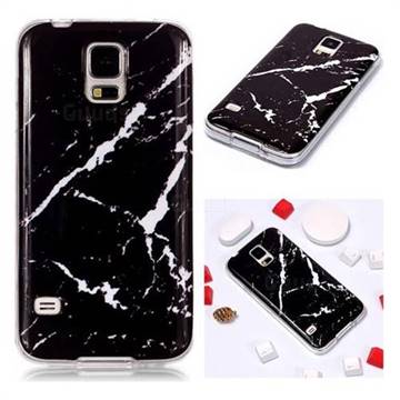 Black Rough white Soft TPU Marble Pattern Phone Case for Samsung Galaxy S5 G900