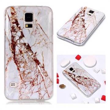 White Crushed Soft TPU Marble Pattern Phone Case for Samsung Galaxy S5 G900