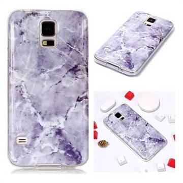 Light Gray Soft TPU Marble Pattern Phone Case for Samsung Galaxy S5 G900
