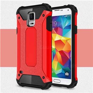 King Kong Armor Premium Shockproof Dual Layer Rugged Hard Cover for Samsung Galaxy S5 G900 - Big Red