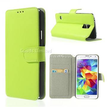 South Korea Style Leather Case for Samsung Galaxy S5 G900 - Green