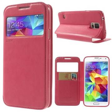 Roar Korea Noble View Leather Flip Cover for Samsung Galaxy S5 G900 - Rose