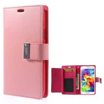 Mercury Rich Diary Leather Flip Cover for Samsung Galaxy S5 G900 - Pink