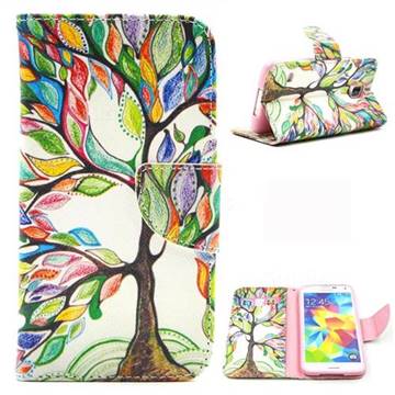 The Tree of Life Leather Wallet Case for Samsung Galaxy S5 G900
