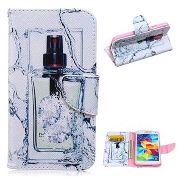 Perfume Bottle Leather Wallet Case for Samsung Galaxy S5 G900