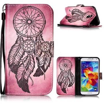 Wind Chimes Leather Wallet Phone Case for Samsung Galaxy S5