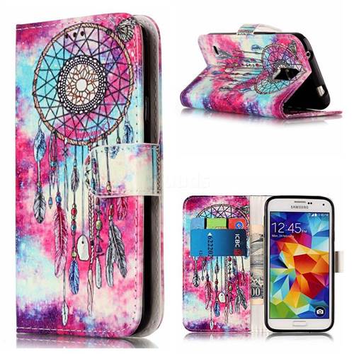 Butterfly Chimes PU Leather Wallet Case for Samsung Galaxy S5
