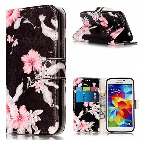 Azalea Flower PU Leather Wallet Case for Samsung Galaxy S5