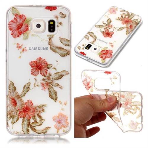 Blossom Azalea Super Clear Soft TPU Back Cover for Samsung Galaxy S6 G920