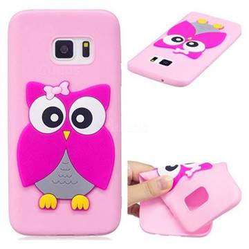 Pink Owl Soft 3D Silicone Case for Samsung Galaxy S6 G920