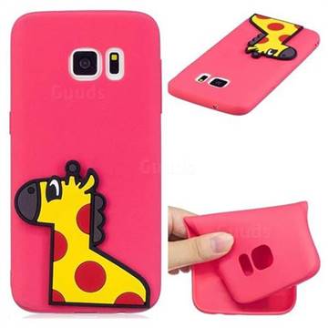 Yellow Giraffe Soft 3D Silicone Case for Samsung Galaxy S6 G920