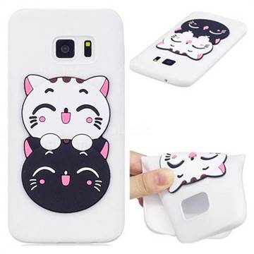 Couple Cats Soft 3D Silicone Case for Samsung Galaxy S6 G920