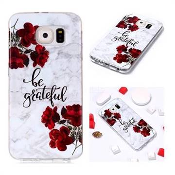 Rose Soft TPU Marble Pattern Phone Case for Samsung Galaxy S6 G920
