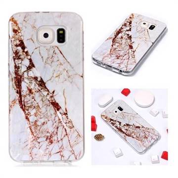 White Crushed Soft TPU Marble Pattern Phone Case for Samsung Galaxy S6 G920