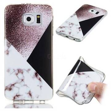 Black white Grey Soft TPU Marble Pattern Phone Case for Samsung Galaxy S6 G920