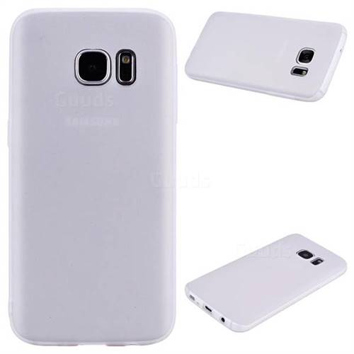 Candy Soft Silicone Protective Phone Case for Samsung Galaxy S6 G920 - White